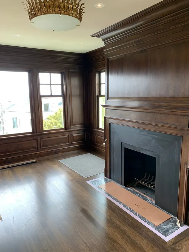 Stained Wood Paneling